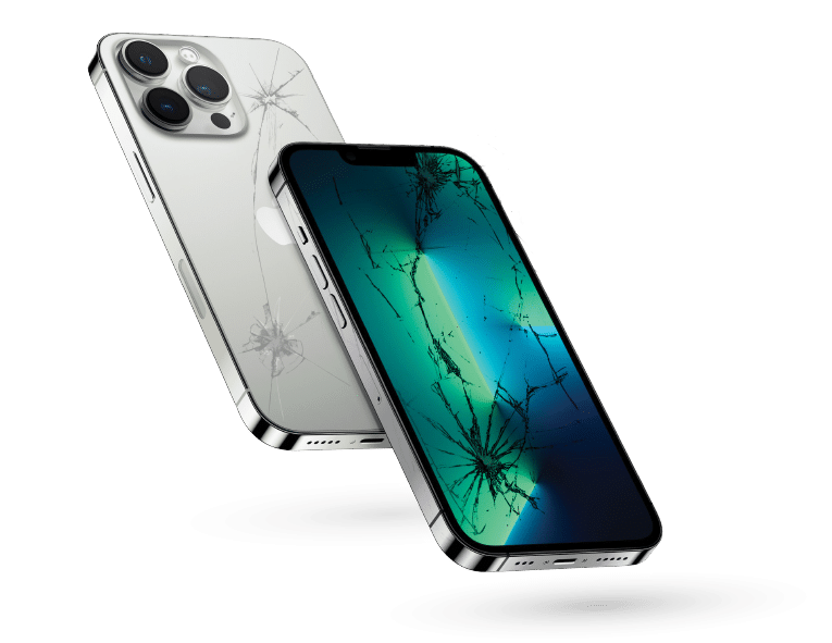 naprawa starszych modeli Apple. iPhone z rozbitym wyświetlaczem