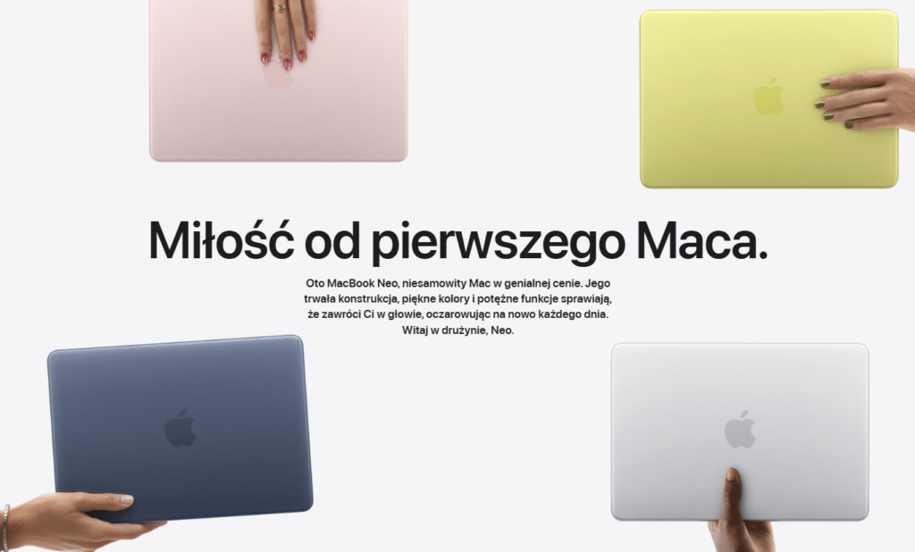 Nowy macbook NEO